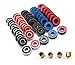 Abec-7 Skateboard Bearings w/ Heavy Duty Metal Spacer and Super Titanium Skateboard Bearings