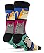 ooohyeah Men's Novelty Crew Socks, Funny Cool Animal Socks for Cat Lover, Mod Meow