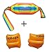 Topsung Inflatable Water Flotation Swim Waist Belt Swimming Vest and Arm Bands Floatation for Adults