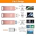 USB Flash Drive Photo Stick for iPhone Flash Drive for iPhone PhotoStick Mobile for iPhone iOS Flash Drive Android Drive Backup OTG Smart Phone Memory Stick Storage iPAD USB 3.0 WIVIC 128GB Pink