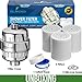 Shower Filter with Vitamin C For Hard Water - 3 Cartridges Included Shower Filters Removes Chlorine Fluoride and Harmful Substances - Showerhead Filter with High Output