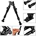 Ohuhu Tactical Rifle Bipod with Adjustable Handy Spring Return for Sniper Hunting, 6.5