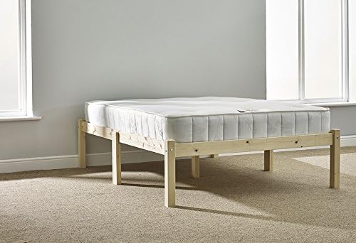 Strictly Beds and Bunks - Avon Pine Studio Bed Frame including Sprung Mattress (20cm), 4ft Double