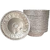 MontoPack Disposable 5" Aluminum Foil Tart/Pie Pans (50 Pack)