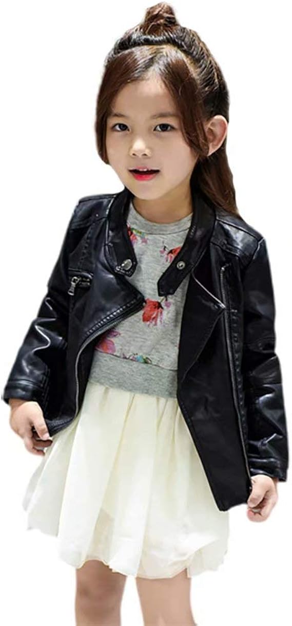 Amazon Burning Go レザージャケット 子供服 フェイクレザー ライダースジャケット 女の子 Pu ジャケット 革ジャン アウター ショート丈 裏起毛 おしゃれ 春 秋 冬 撥水 防寒 防風 ジュニア コート ジャケット 通販