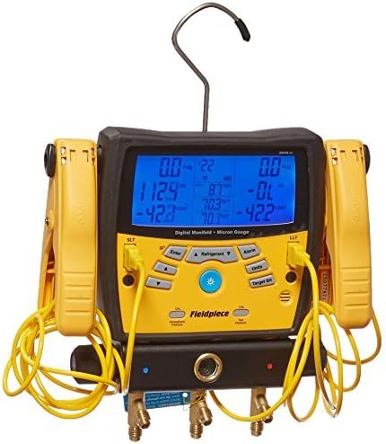 Fieldpiece SMAN360 3-Port Digital Manifold with Micron Gauge by Fieldpiece