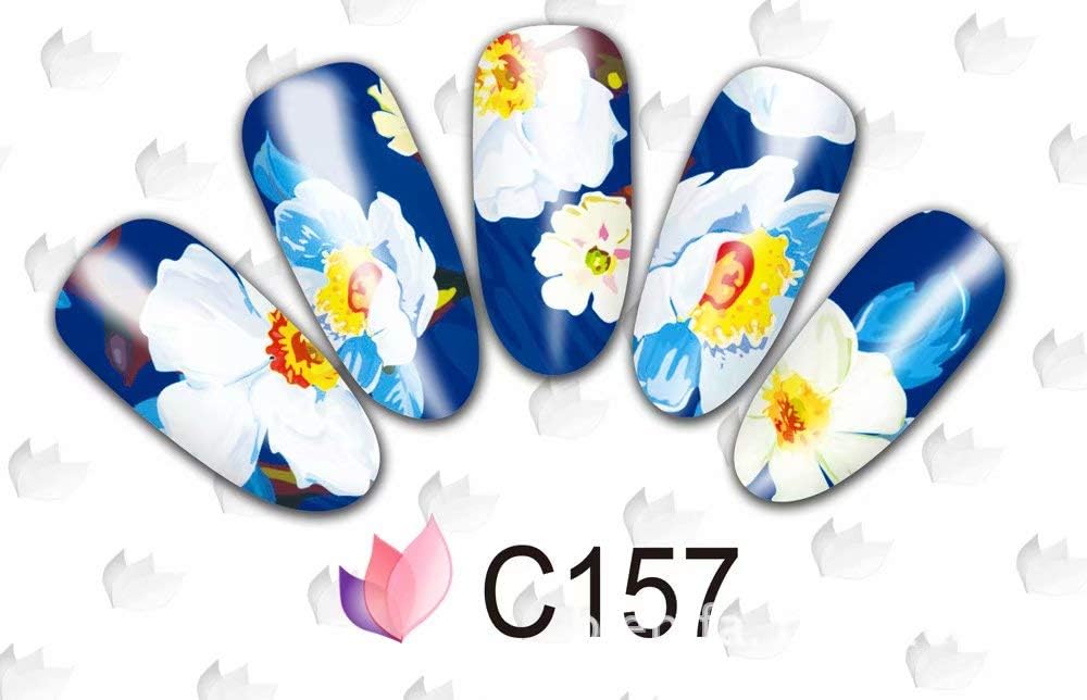 LinZhe 1pc Nail Art Stickers Set Nail Stickers Nail Stencils para Nail Art Design C157