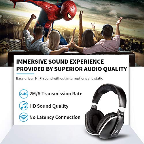 Artiste ADH300 Wireless TV Headphones - Image 4
