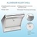 Solar Lights Outdoor Motion Sensor Super Bright White Lighting with Wireless Radar Activated Aluminum Alloy 24 LED Waterproof Wall Light for Garden Patio Landscape Fence Yard Path Garage (2-Pack)