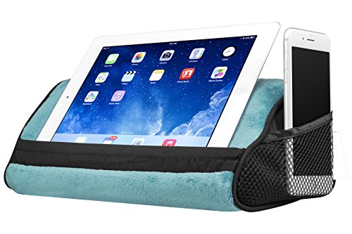 LapGear Travel Tablet Pillow, Tablet Stand - Aqua (Fits up to  10.5