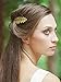 Yean Leaf Bridal Hair Combs Bride Wedding Hair Accessories Gold Headpiece for Women and Girls(Gold)