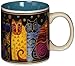 Laurel Burch Artistic Collection Mug, Feline Family Portrait, Multicolor