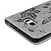 Mavis's Diary Galaxy S6 Edge Plus Case, Wallet Embossed Peonies and Butterflies PU Leather Snug Fit Soft TPU Inner Cover with Magnetic Clip & ID/Credit Card Holders - Grey