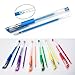 144 Pack Premium Glitter Gel Pen Coloring Set - Including 48 Unique Colors Glitter Gel Pens & 96 Glitter Gel Ink Refills for Adult Coloring Books Drawing Sketching Art Markers by VicPow