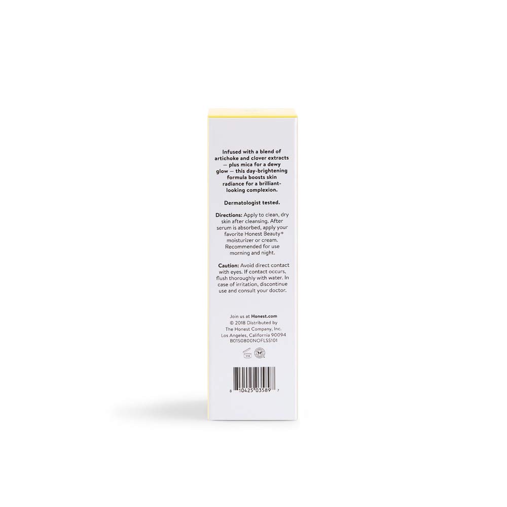 Honest Beauty Vitamin C Radiance Serum with Artichoke & Clover Extracts | Paraben Free, Dermatologist Tested, Cruelty Free | 1.0 Fl. Oz: Beauty