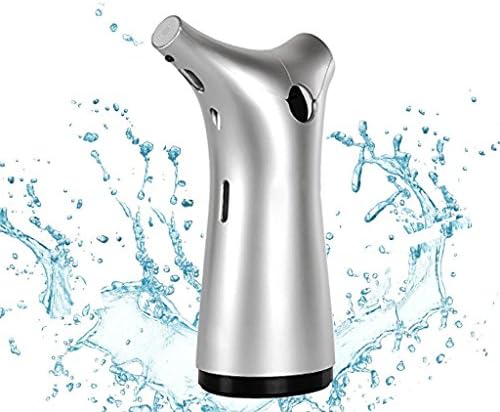 Bedrocker® Automatic Touchless Soap Dispenser--Stylish Design-- Battery Operated Sensor Pump--Perfect for Bathroom and Kitchen (200ml, Silver)