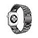 Apple Watch Band, 2016 Latest Solid Stainless Steel Metal Replacement Watchband Bracelet with Double Button Folding Clasp for Apple Watch iWatch 42mm (Tarnish)
