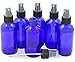 Simple Houseware 6PK 4oz Cobalt Blue Glass Bottles with Mist Sprayer