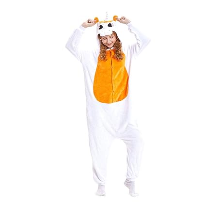 HOOLAZA Unisex Flanell Hoodie Tier Pyjama Unicorn Cartoon Pyjamas Onesies Overall Nachtwäsche Erwachsene Nachtwäsche Kigurumi
