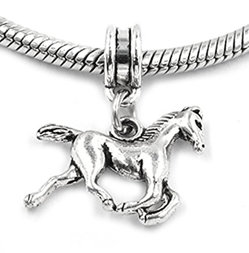 Best Wing Jewelry "Horse" Dangle Charm Bead