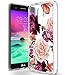 BAISRKE LG Stylo 3 Case, LG Stylo 3 Plus Case, LG Stylus 3 Case with Flowers Slim Shockproof Clear Soft Flexible TPU Back Cove for LG Stylo 3/Stylo 3 Plus/LG LS777 [Purple Pink]