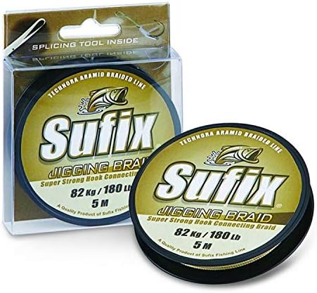 Sufix - Natural Braid Jigging 5, Green, Brown, Size 110.00 Lbss, Green/Brown