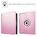 Fintie Rotating Case for iPad 4 3 2 (Old Model) 9.7 inch Tablet - 360 Degree Rotating Smart Stand Protective Cover Auto Wake/Sleep for iPad 4th Gen Retina Display, iPad 3 & iPad 2, Pink
