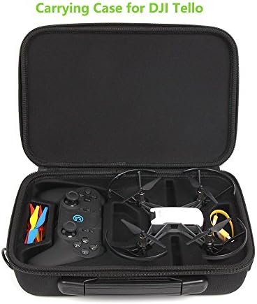DJI Tello Carrying Case Hard EVA Travel Case Waterproof Portable Bag with Gamesir T1D Gamepad Remote Controller