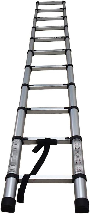 Aluminum Telescopic Extension Ladder Folding Step One-Button Inward Sliding Retraction 10.5FT / 3.2M 12.5FT / 3.8M 14.5FT / 4.4M Multi-Use Non-Slip (10.5FT / 3.2M) - - 