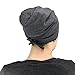 Satin Life Adjustable Drawstring Soft Slouchy Satin Lined Hat (Light Heather Gray)