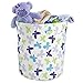 NoJo Beautiful Butterfly Nursery Hamper, Purple/Lavender/Aqua/Green