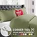 Nestl Light Sage Duvet Cover King Size - Soft Double Brushed King Duvet Cover Set, 3 Piece, with Button Closure, 1 Duvet Cover 104x90 inches and 2 Pillow Shams