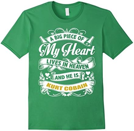 Men's My Heart Kurt Cobain Tshirt 3XL Grass
