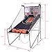 GYMAX Arcade Basketball Game Indoor Foldable with 8 Game Modes, Arcade Sound, 4 Balls and Inflation Pump, Electronic Basketball Games for All Ages Home