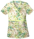 Cherokee HQ Mock Wrap Print Scrub Tops-Assorted Styles