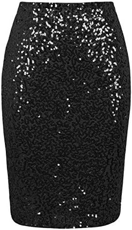 black glitter skirt and top