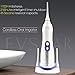 Water Flosser Portable Cordless Oral Irrigator Water Jet Power Dental Flossers Care Inductive Charging IPX7 Waterproof Shower for Home and Travel