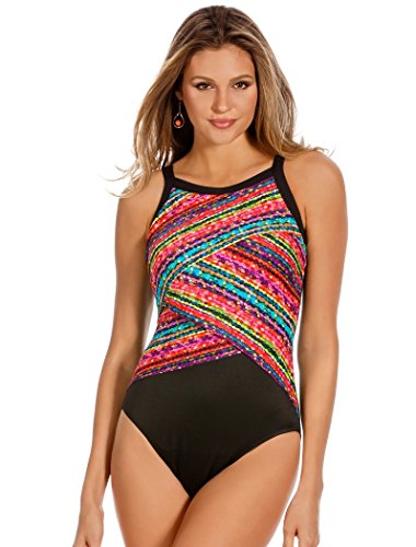 Miraclesuit Swimwear Color Block Night Light One Piece