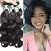 MSBEAUTY Hair 10A Brazilian Hair Body Wave 3 Bundles 10 12 14 inch Unprocessed Virgin Human Hair Bundles For Black woman Natural Color Tangle-free