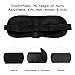 WENFENG Sleep Mask, 3D Contoured, Comfortable and Adjustable Eye Masks, Perfect for Sleeping, Travel, Shift Work, Naps, Night Blindfold Eyeshade for Men Women, 3 Pack (Black & Blue & Purple)