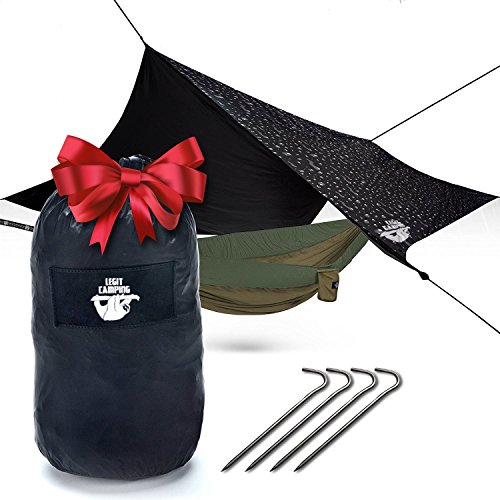 Hammock Rain Fly Camping Tarp by Legit Camping Extra Large Hammock