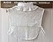 Joyci Korean Women's Lace Flower Detachable Half Shirt Blouse False Fake Doll Collar (Lace A)
