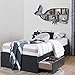 South Shore Aviron Mates Bed with 3 Drawers, Twin 39-inch, Blueberry