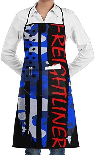 Women's Kitchen BBQ Apron American Flag Freightliner