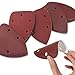 CHDENUO K-Musculo Mouse Detail Sander Sandpaper Sanding Paper Assorted 40 80 120 180 240 Grits (50PCS Mouse Sandpaper)