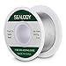 SEALODY 60-40 Tin Lead Rosin Core Solder Wire for Electrical Solderding and DYI, 0.8mm 0.13lbs (white)