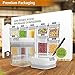 Airtight Food Storage Containers - Airtight Container Set with Lids - Food Storage Container Set - Plastic BPA Free - 9 Piece Set - BONUS 24 Labels with Marker - Heavy Duty Dry Food Storage Container