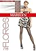 Marilyn Designer Tights w/Polka Dot Pattern (Black,L)