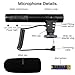 SAMTIAN Video Microphone, Camera Microphone for DSLR Interview Shotgun with Windscreen VideoMic for Sony Canon Nikon Panasonic (3.5mm Interface)