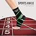 VANWALK Ankle Brace Compression Support Sleeve (Pair) for Plantar Fasciitis Arch Tendon Support, Eases Heel Spurs Sprained Ankle Swelling Joint Pain